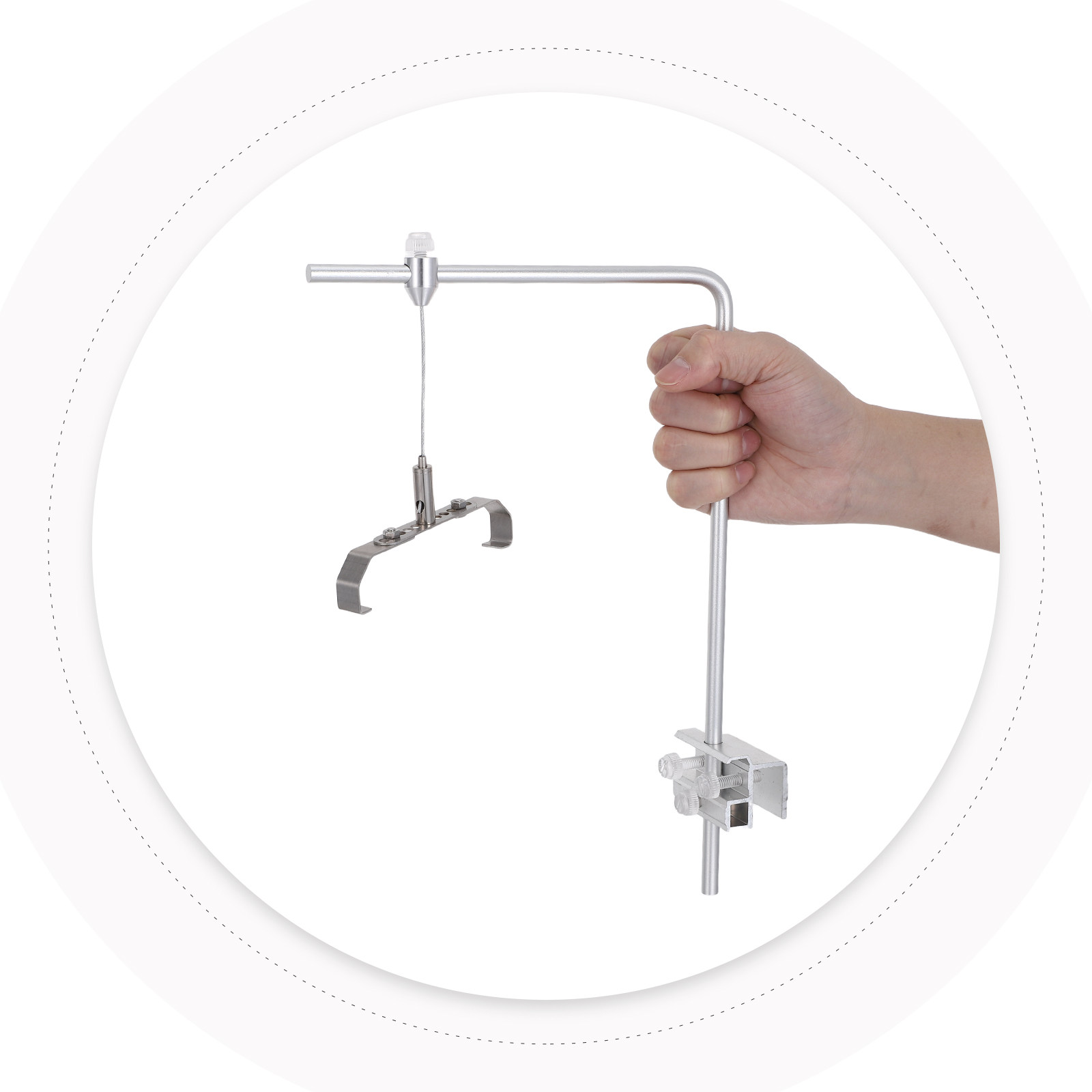 Aquarium Plant Holder - 1 Pair Adjustable Aquarium Light Stand,