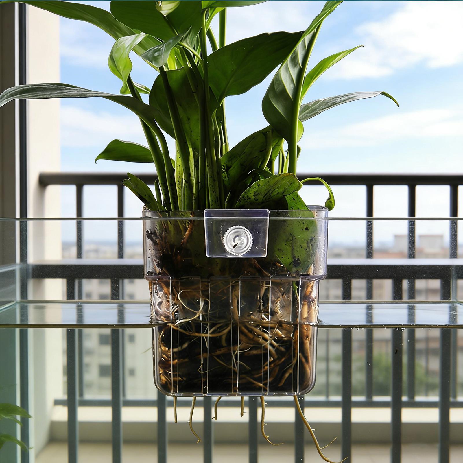 Transparent Hangable Aquarium  - Aquarium Plants Live review and price