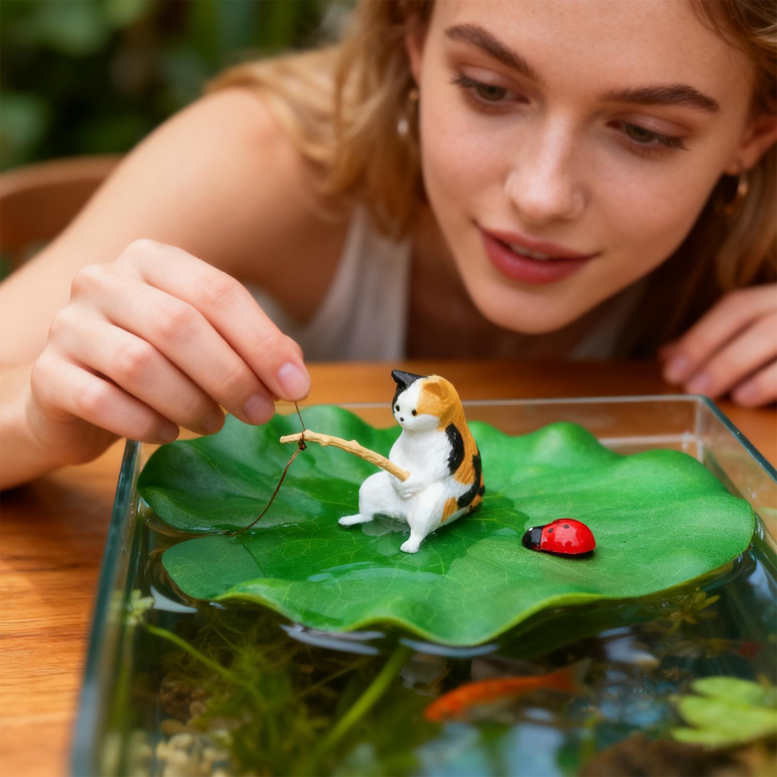 Aquarium Decor Floating Cat Fi - Aquarium Plants Live review and price