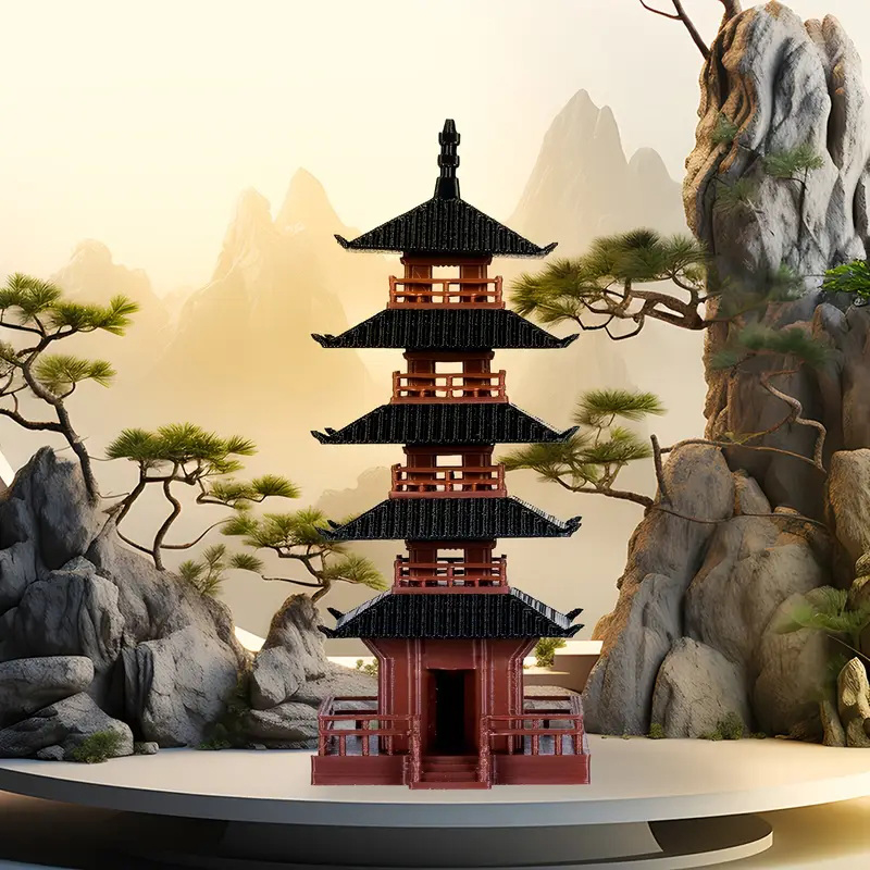 Mini Pagoda Statue Ancient Bui - Aquarium Moss review and price